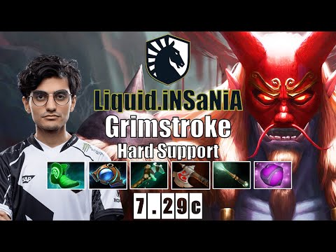 Grimstroke Hard Support | Liquid.iNSaNiA | POS 5 GRIMSTROKE IS STRONG | 7.29c Gameplay Highlights
