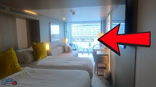 Celebrity Beyond Infinite Veranda Room Tour I Modern Cruise Balcony Cabin Review