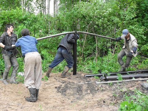 Строительство свайно-винтового фундамента