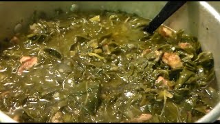 AMAZING Soul Food COLLARD GREENS Recipe: Collard Greens With SMOKED TURKEY Tails