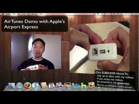 AirTunes with AirPort Express Setup & Demo