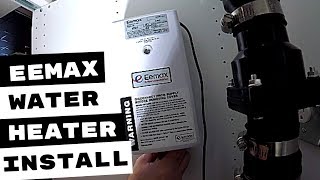 HAND SINK AND EeMAX ELECTRIC TANKLESS WATER HEATER INSTALL