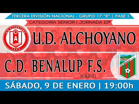 Jornada 10: UD Alchoyano - C.D. Benalup F.S, 3ª División Nacional, Grupo 17 "B", Temporada 2020/21