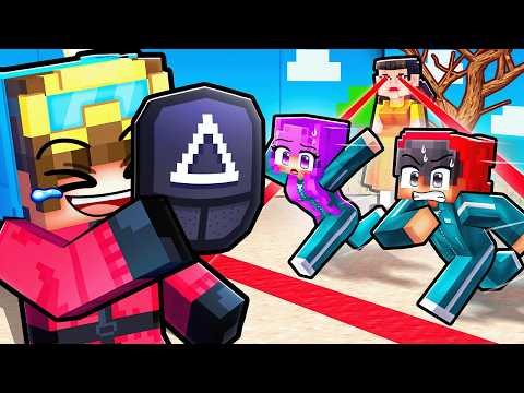 Pranking My Friends as a GUARD in Squid Game! (Minecraft)