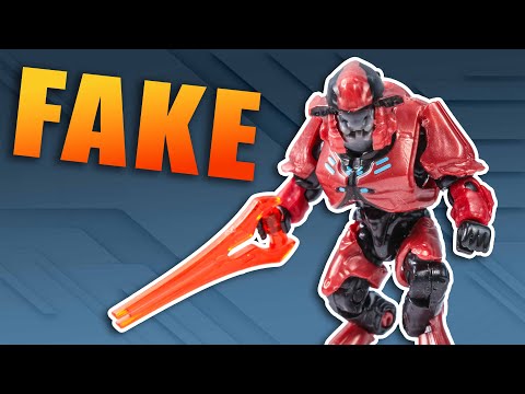 FAKE Mega Construx Halo - Examining the BOOTLEG RED ELITE figure