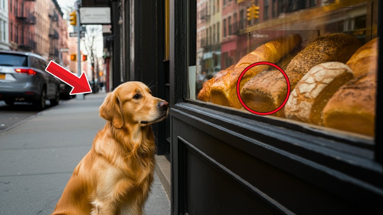 A stray dog ​​desperate for crumbs, what happens next makes everyone cry.