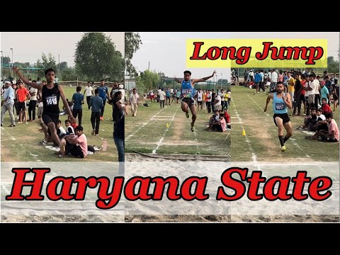 Long Jump Competition Under-20 Boys Haryana State Trail Best performance Players