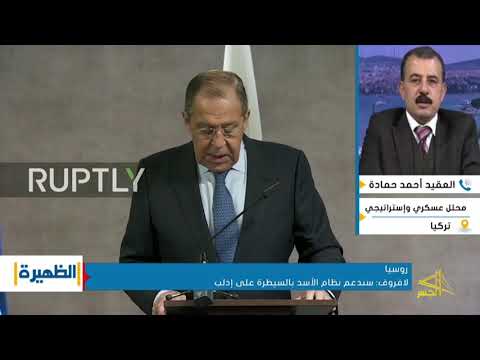 لقاء تلفزيوني مع العقيد أحمد حمادة للحديث عن أسباب الدعم الروسي للنظام السوري