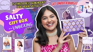Salty Gift Box Unboxing 😍 A Best Rakhi Gift For Your Sister Under A Budget Ft. @saltyaccesories 🎁🤞💕