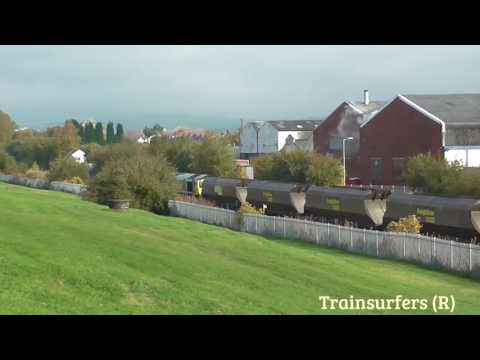 FL Class 66 No. 66585 on 4E10 Fiddlers Ferry P.S - Ferrybridge C P.S @ Denton Jn on 26.10.16 - HD