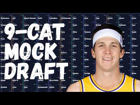 Thumbnail for Fantasy Basketball Roto 9-Cat Mock Draft 2026-27 (Expert NBA Sleepers, Busts and Strategy)