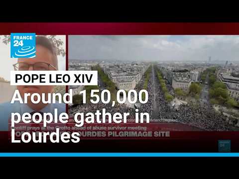 Pope Leo continues his visit to France in Lourdes