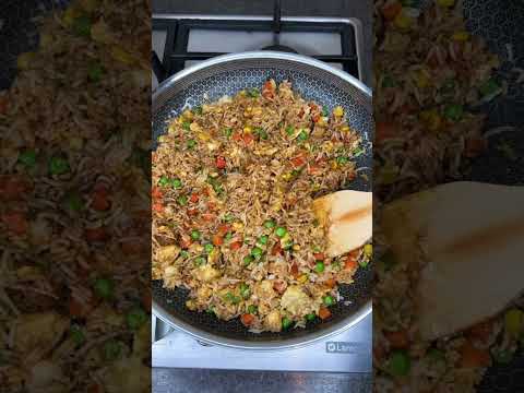 High Protein Crispy Sweet and Sour Chicken Fried Rice