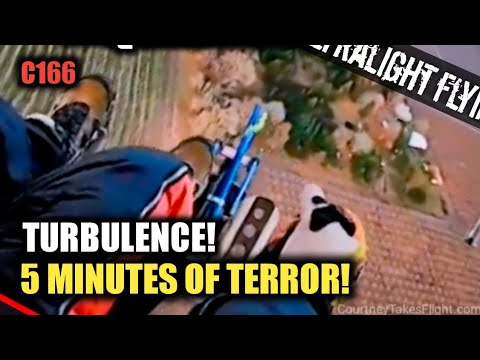 Flying A Quicksilver Ultralight in Extreme Turbulence! C166