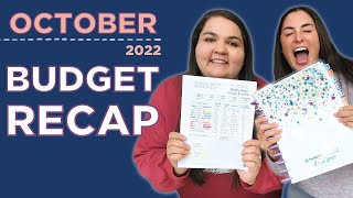 OCTOBER 2022 BUDGET RECAP | Budget By Paycheck + Budget Tips