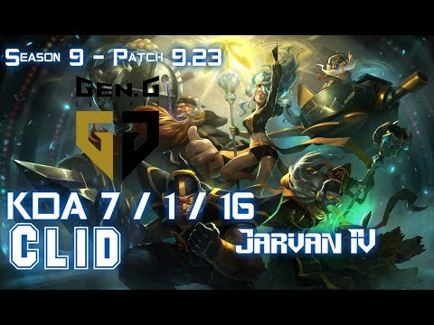 Gen Clid JARVAN IV vs LEE SIN Jungle - Patch 9.23 KR Ranked