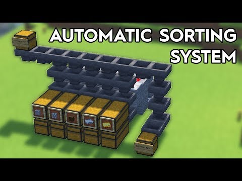 Minecraft Full Automatic Sorting System - 1.16/1.15