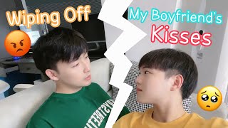 Download lagu Wiping Off My Boyfriend's Kisses 💋💋💔💔**He's Angry And Ignoring Me**[Gay Couple Lucas&Kibo BL] mp3