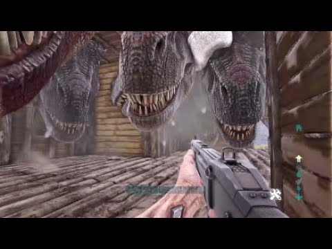 Worst luck in Ark survival (T-Rex)