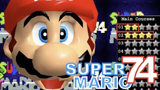 【SUPER MARIO 74】難しい！鬼畜に改造されたマリオの世界を攻略　改造マリオ７４実況プレイ【改造マリオ】