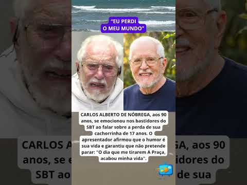 ?? DE CHORAR! CARLOS ALBERTO DE NÓBREGA, AOS 90 ANOS, DESABAFA EM LUTO: "O SBT É MINHA VIDA!"