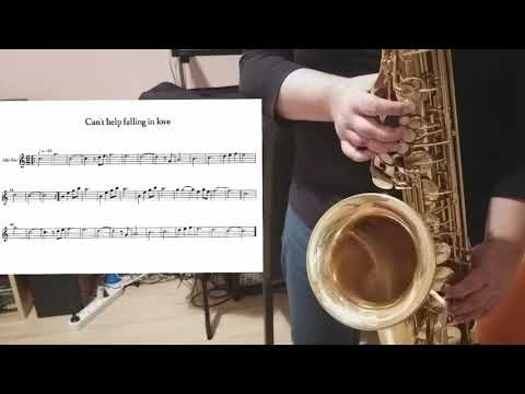 Can't help falling in love w Es-dur - jak zagrać na saksofonie altowym