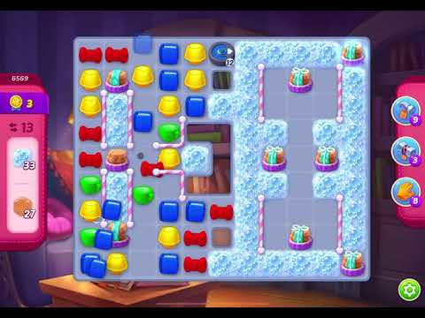 HomeScapes Level 6569 no boosters (14 moves)