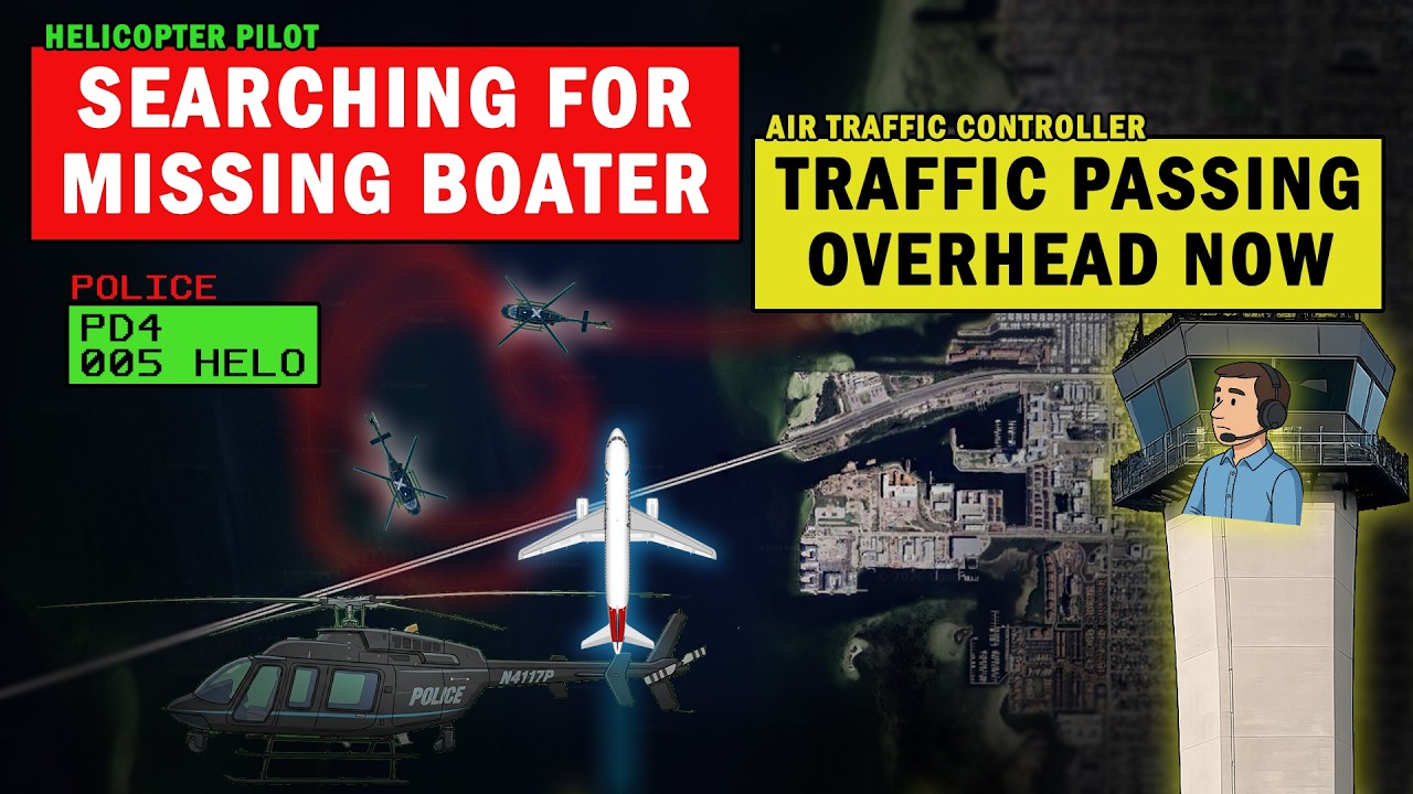 Police Chopper Searching for Missing Boater near Tampa Airport