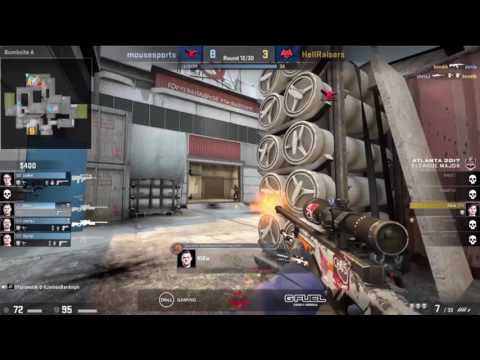 CS:GO - NiKo Crazy AWP 4K vs Hellraisers @ ELEAGUE Major 2017