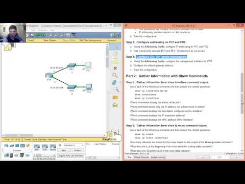 4.1.4.5 Packet Tracer - Configuring and Verifying a Small Network