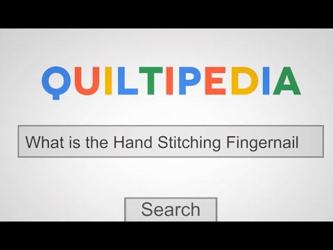 What is the Fingernail Stitch Trick? /What is the Embroidery Stitch Fingernail Trick?