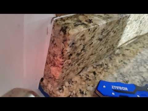 Removing Granite Countertop Backsplash Lip in under 10...