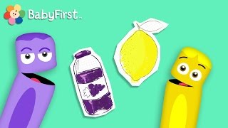 Yellow and Purple  | Learn the Colors | Color Crew | BabyFirst TV
