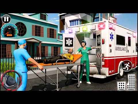 911 Emergency Ambulance Rescue Simulator 3D - Car Accident, Aeroplane Crash, Bike Accident: GamePlay