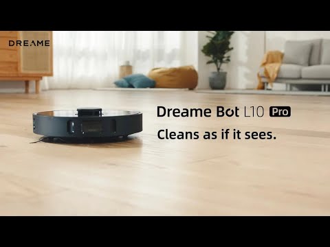 Dulkių siurblys - robotas Dreame L10 Pro, Juodas video