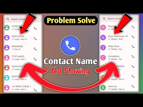 How To Solve Contact Name Not Showing In Redmi | Google Contacts Not Showing In Android Phone
