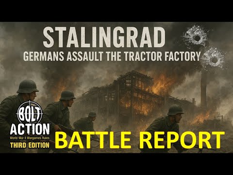 Stalingrad Factory District, Bolt Action Battle Report Germany v Soviets Barbarossa to Berlin #ww2 