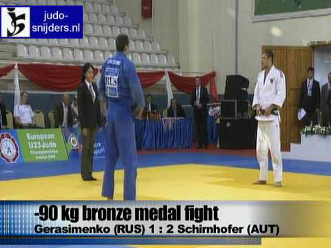 Judo 2009 Antalya: Dmitry Gerasimenko (RUS) - Max Schirnhofer (AUT) [-90kg] bronze