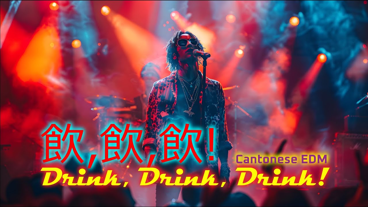 Offcial Music Video - 飲，飲，飲! (Drink, Drink, Drink!) | Cantonese EDM | AI Music