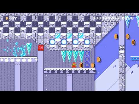 On/Off Platformer: SNOW DAY by Tuta29 🍄 Super Mario Maker 2 #akm