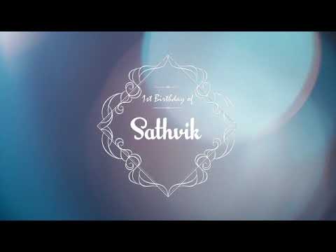 Sathvik first birthday