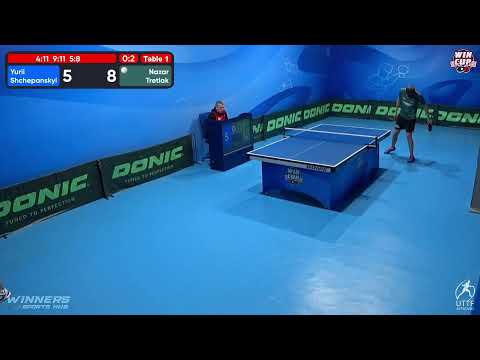 13:00 Yurii Shchepanskyi 0-3 Nazar Tretiak West 3 WIN CUP 14.12.2022 | TABLE TENNIS WINCUP