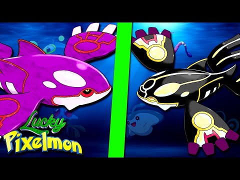 Minecraft LUCKY PIXELMON - MEGA KYOGRE SHINY vs KYOGRE SHINY ! QUAL O MAIS FORTE ?!
