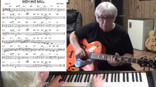 BODY AND SOUL - Jazz guitar &amp; piano cover ( Johnny Green )