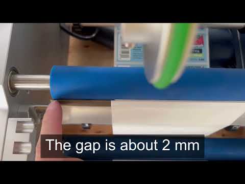 How to adjust the non parallel labels after labeling on ZS TB190