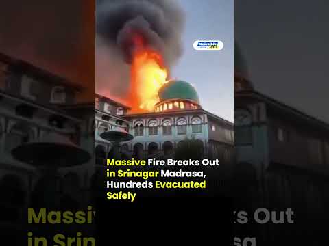 Srinagar Madrasa Fire | 200 Students Rescued in Hyderpora | Massive Blaze Sparks Panic in Kashmir