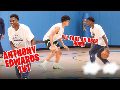 ANTHONY EDWARDS Stays After Practice to Play 1v1 🔥 "I’ll Take An Uber“