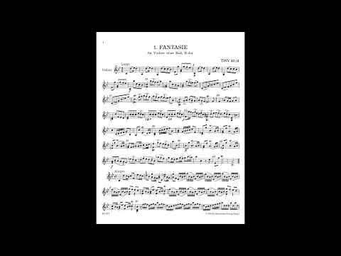 Georg Philipp Telemann - 12 Fantasias for Solo Violin, TWV 40:14-25