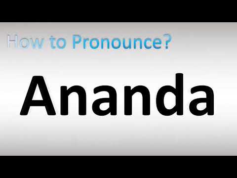 How to Pronounce Ananda