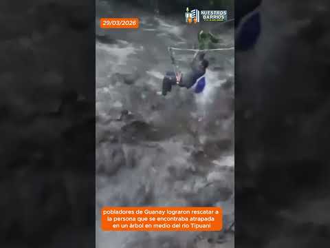 Rio Tipuani rescate de persona
